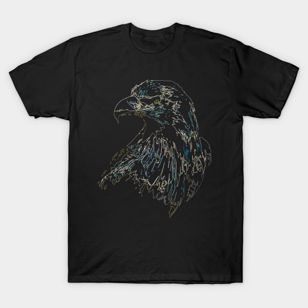 eagle, colored eagle T-Shirt by hottehue